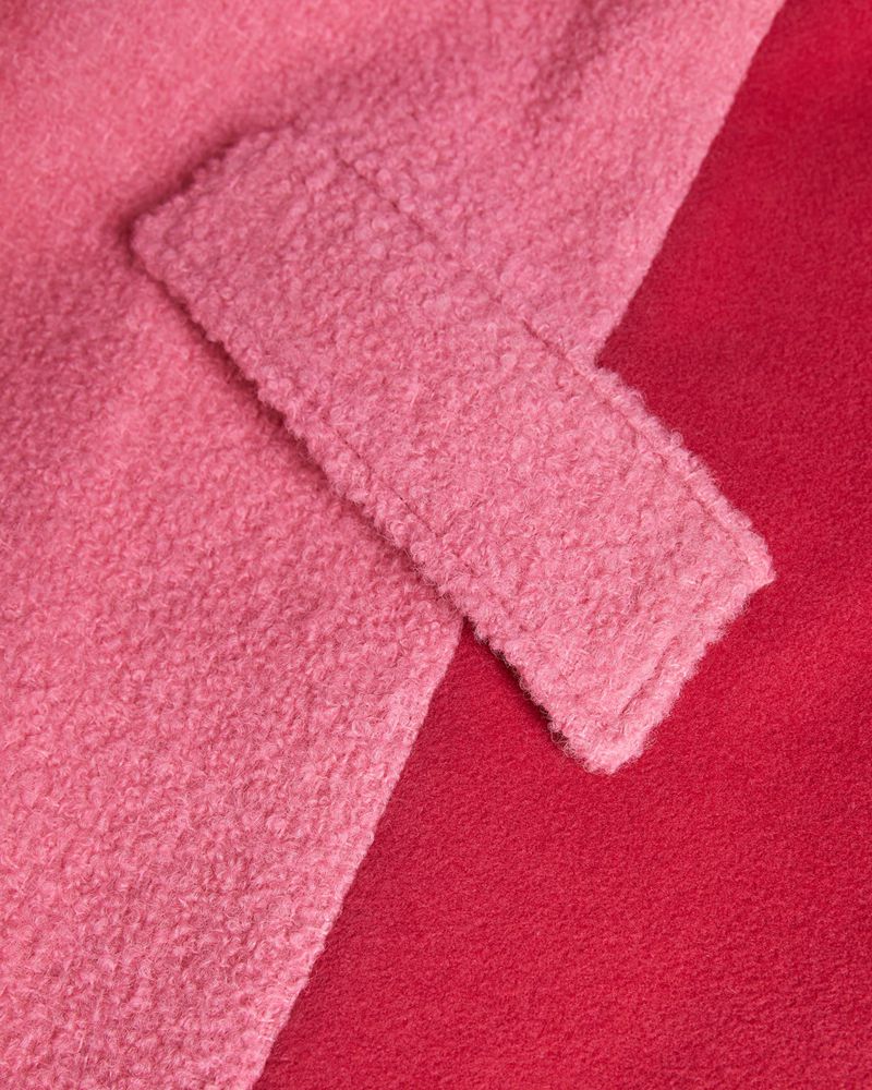 Ted Baker Jjoelle Fabric Blocked Oversized Crombie Rockar Dam Rosa | PEL-342019
