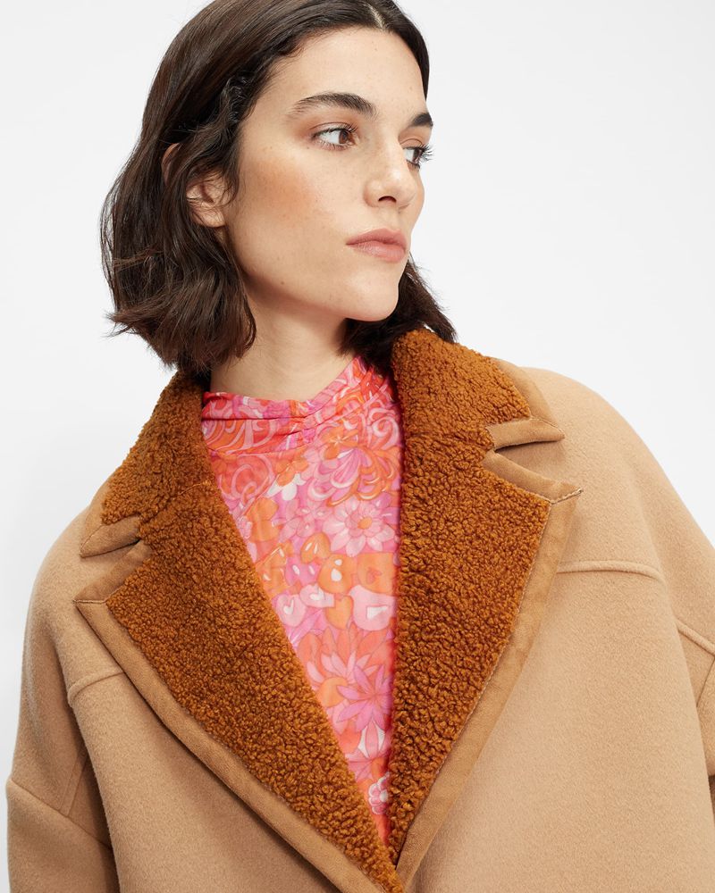 Ted Baker Joanahh Oversized Wool Cocoon Rockar Dam Bruna | PYT-730628