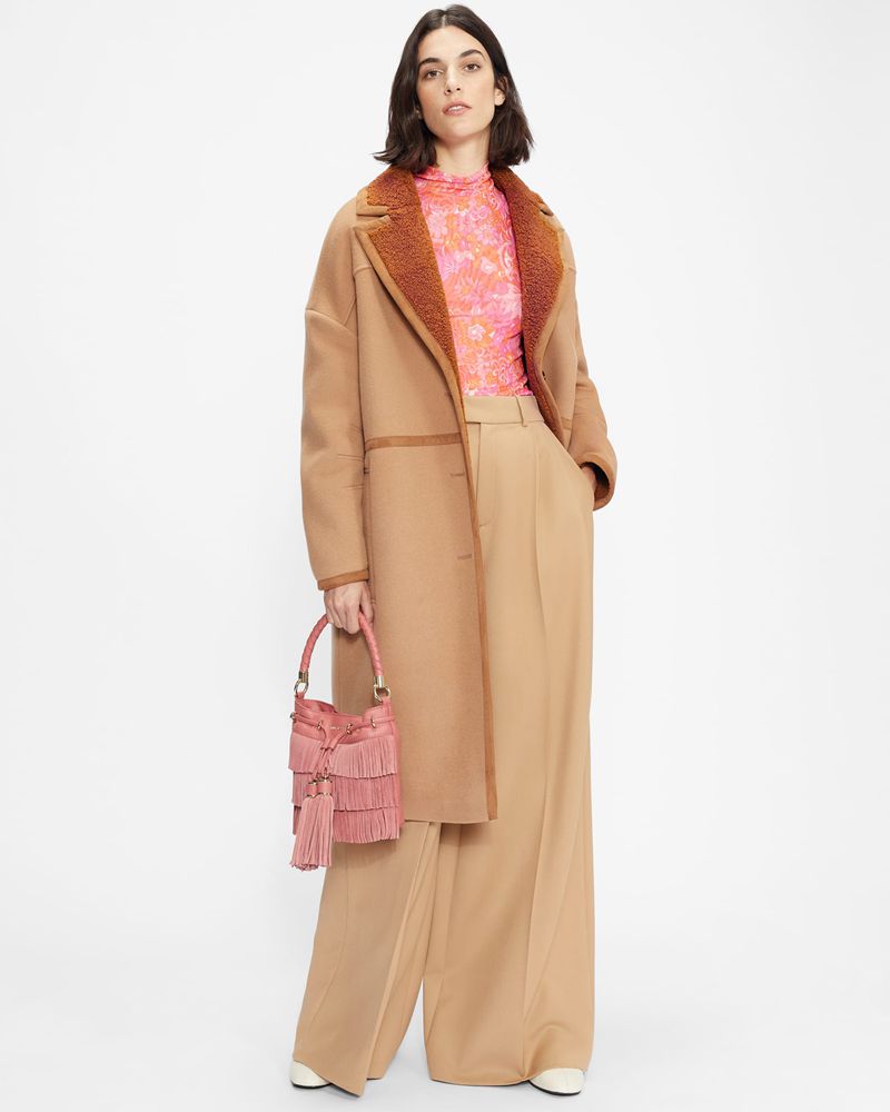Ted Baker Joanahh Oversized Wool Cocoon Rockar Dam Bruna | PYT-730628