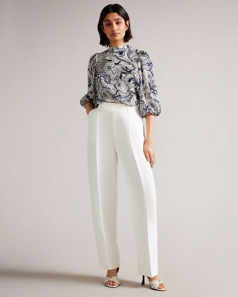 Ted Baker Johsiie With Stand Collar And Balloon Sleeve Blast Dam Vita | WTP-419328
