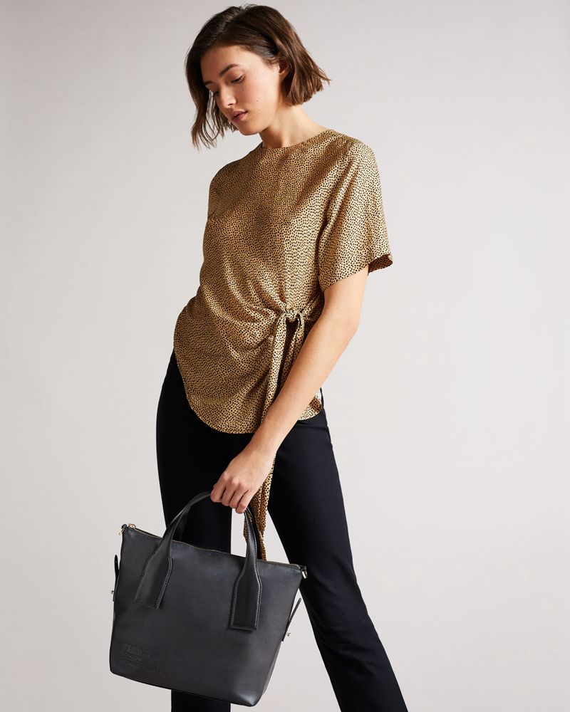 Ted Baker Jordela Embossed Branded Tote Väska Dam Svarta | URI-352908