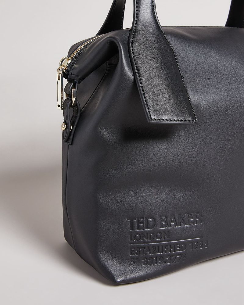 Ted Baker Jordela Embossed Branded Tote Väska Dam Svarta | URI-352908