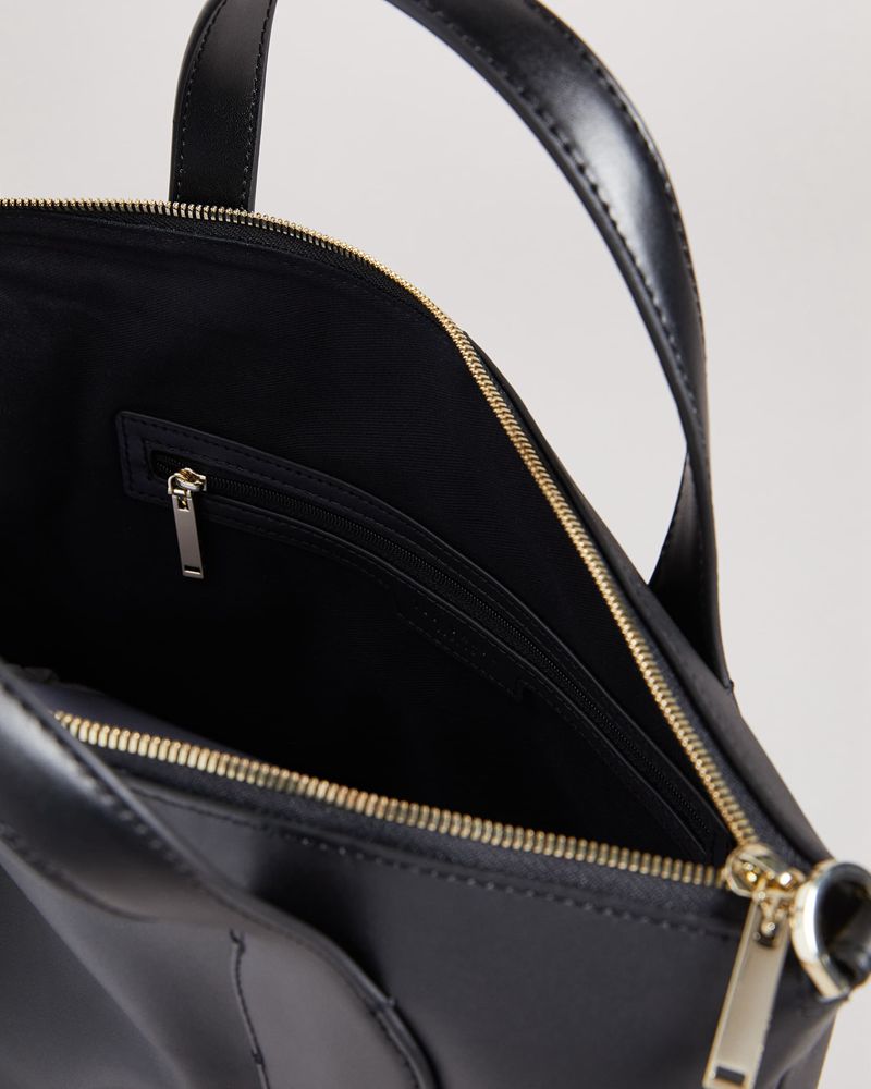 Ted Baker Jordela Embossed Branded Tote Väska Dam Svarta | URI-352908