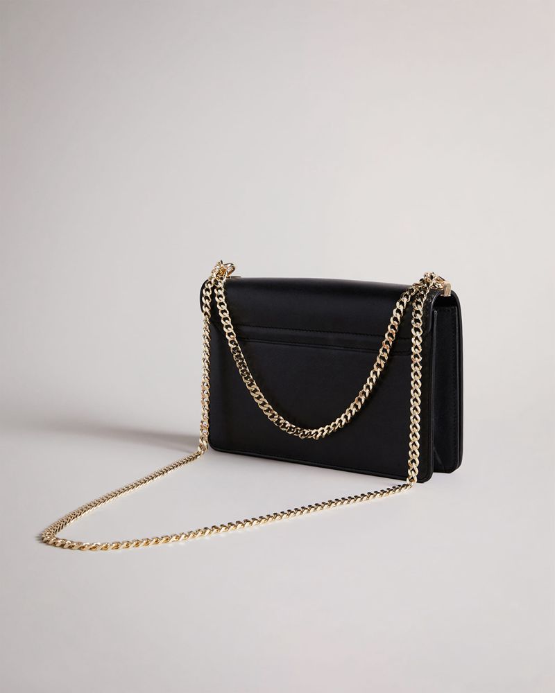 Ted Baker Jorjey Flower Eyelet Cross Body Crossbody Väska Dam Svarta | HUK-180924