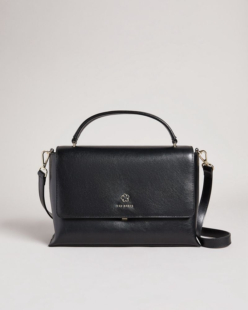 Ted Baker Jorjia Flower Eyelet Handle Axelväska Dam Svarta | GLA-768521
