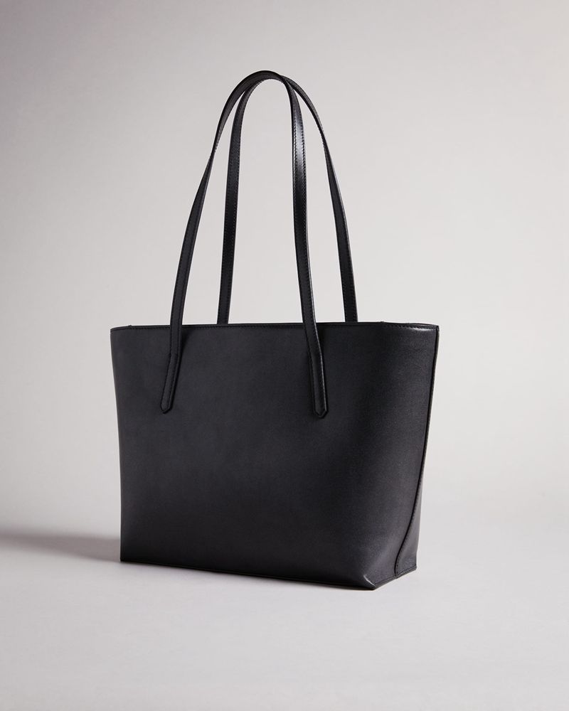 Ted Baker Jorjina Flower Eyelet Small Shopper Väska Dam Svarta | FNB-154268