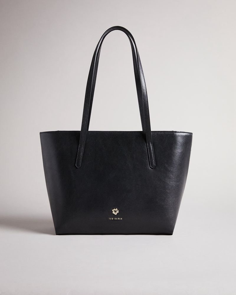 Ted Baker Jorjina Flower Eyelet Small Shopper Väska Dam Svarta | FNB-154268
