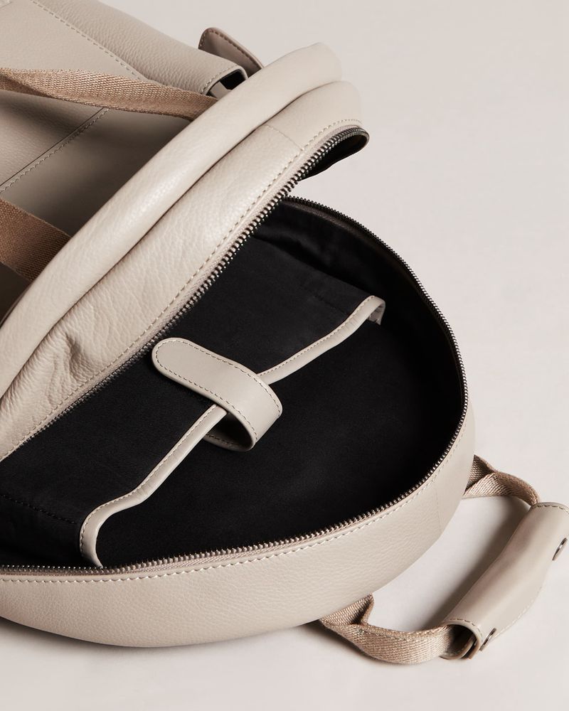 Ted Baker Kailen Branded Läder Ryggsäck Herr Gray | JUV-920785