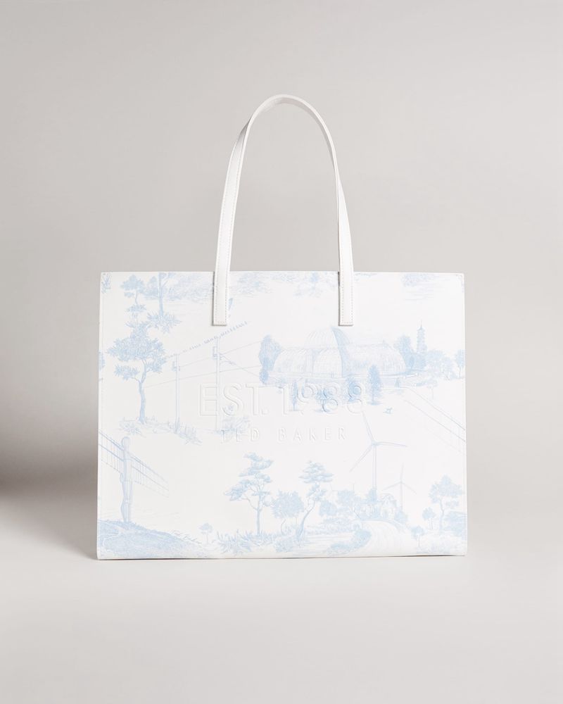 Ted Baker Kalcon New Romantic East West Icon Badkläder Dam Vita | TOC-162845
