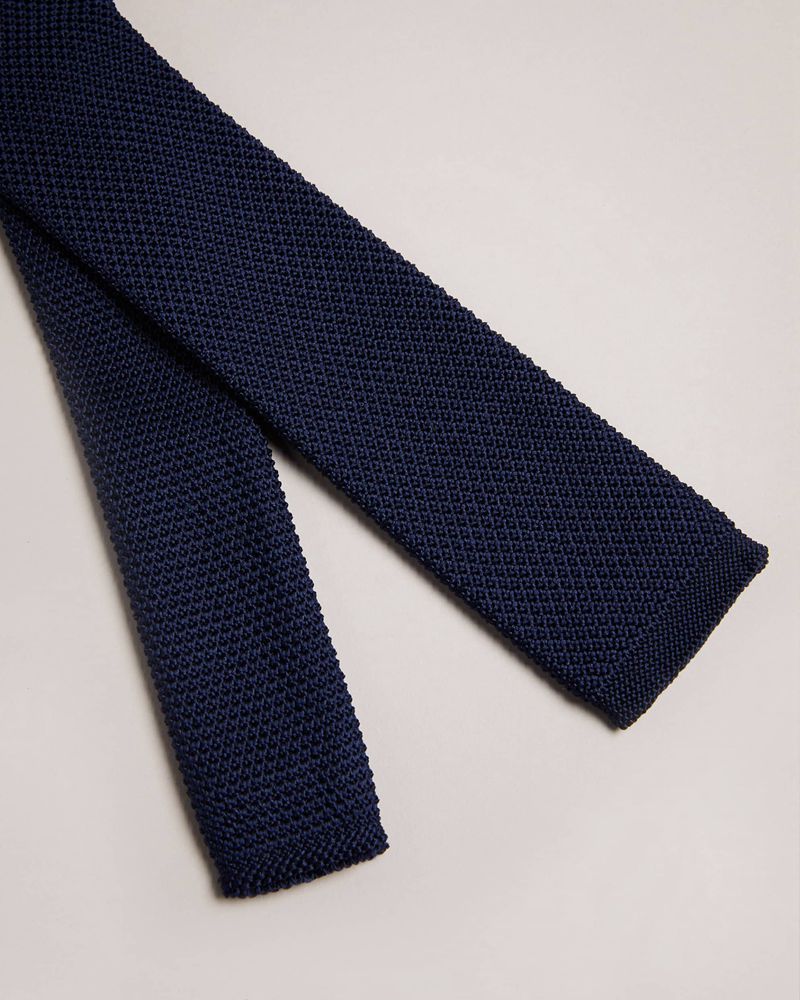 Ted Baker Kallino Knitted Slipsar Herr Marinblå | EVT-697548