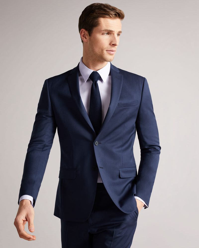Ted Baker Kallino Knitted Slipsar Herr Marinblå | EVT-697548