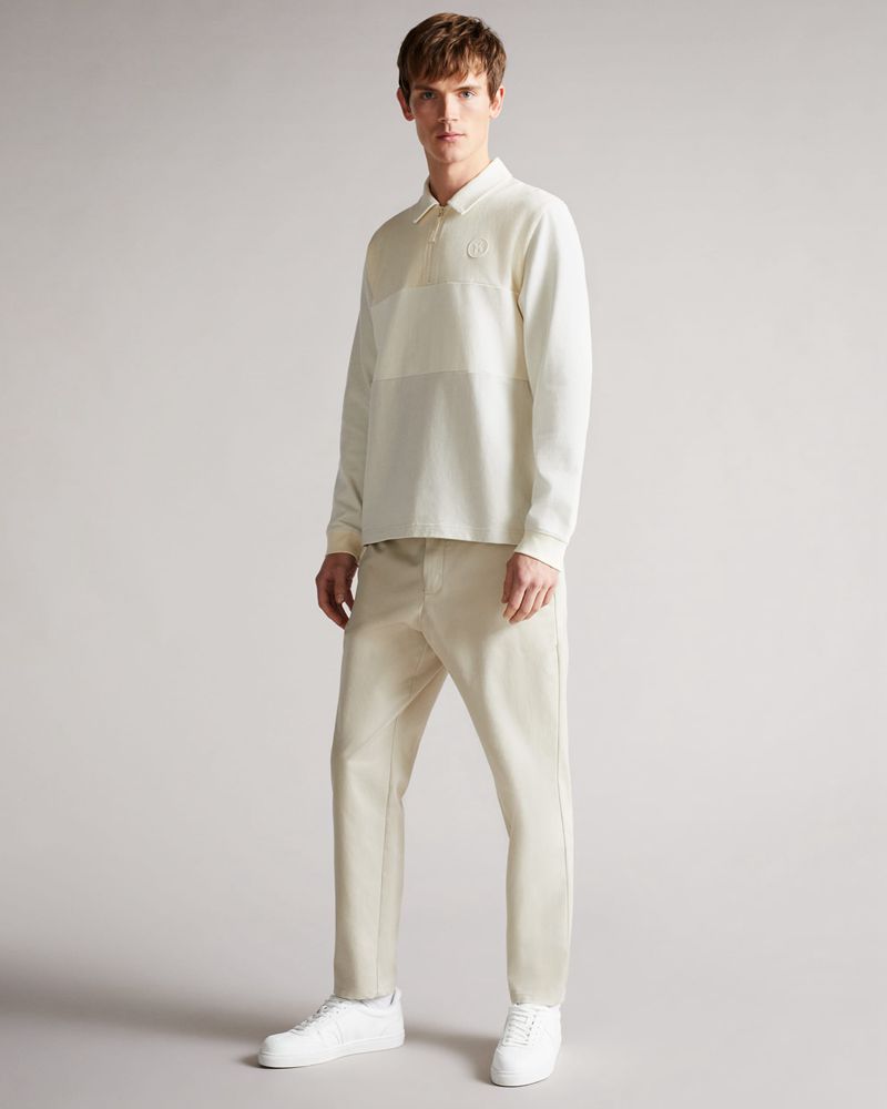 Ted Baker Kam Zip Rugby Jersey Blast Herr Gray | FTG-539628