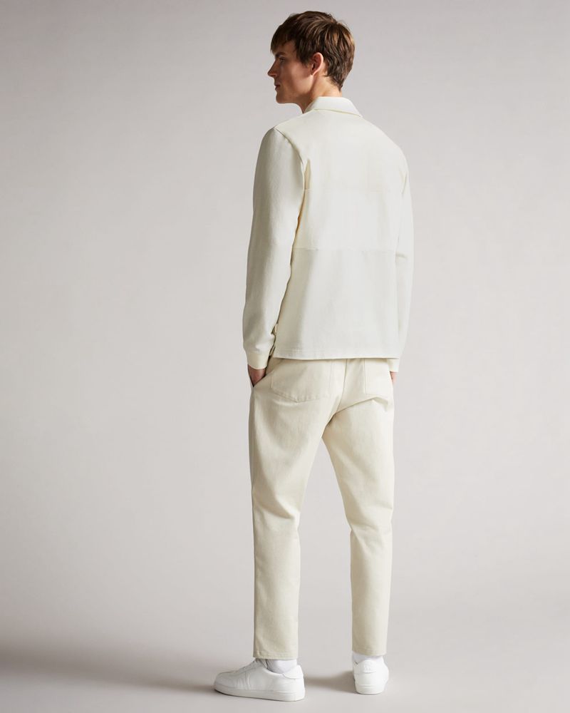 Ted Baker Kam Zip Rugby Jersey Blast Herr Gray | FTG-539628
