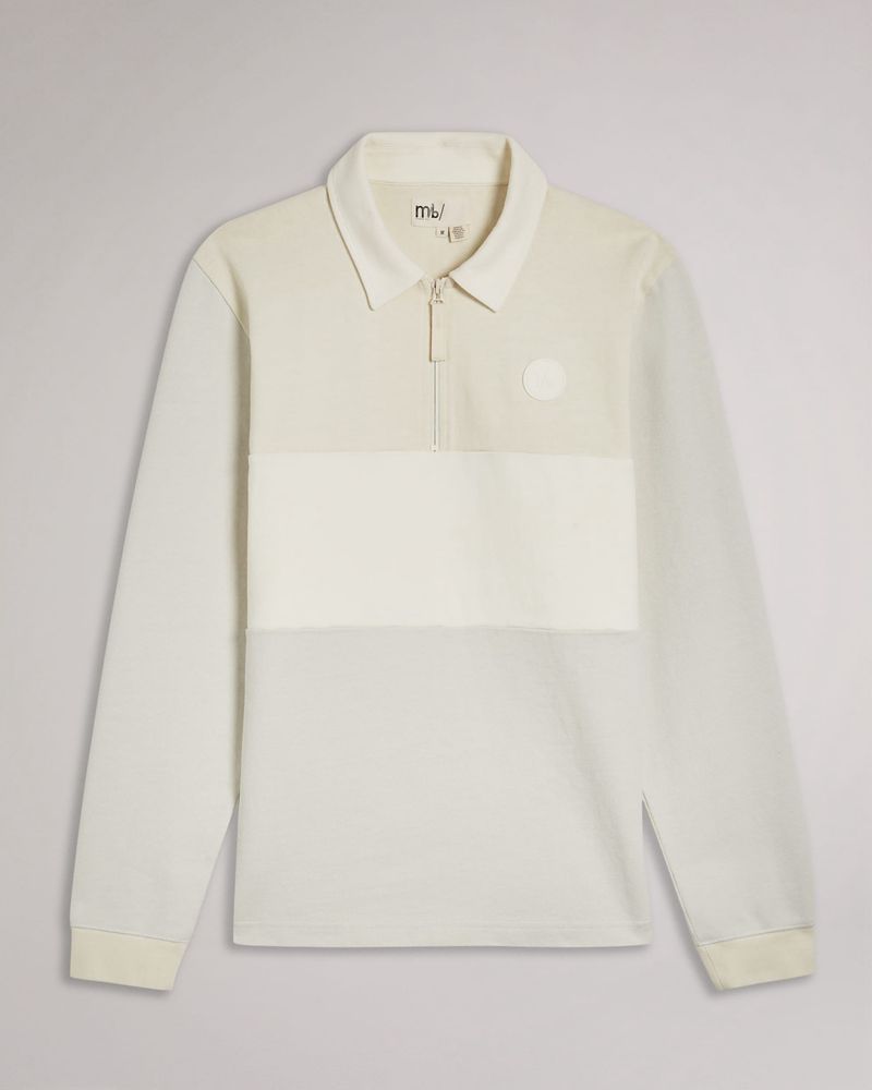 Ted Baker Kam Zip Rugby Jersey Blast Herr Gray | FTG-539628