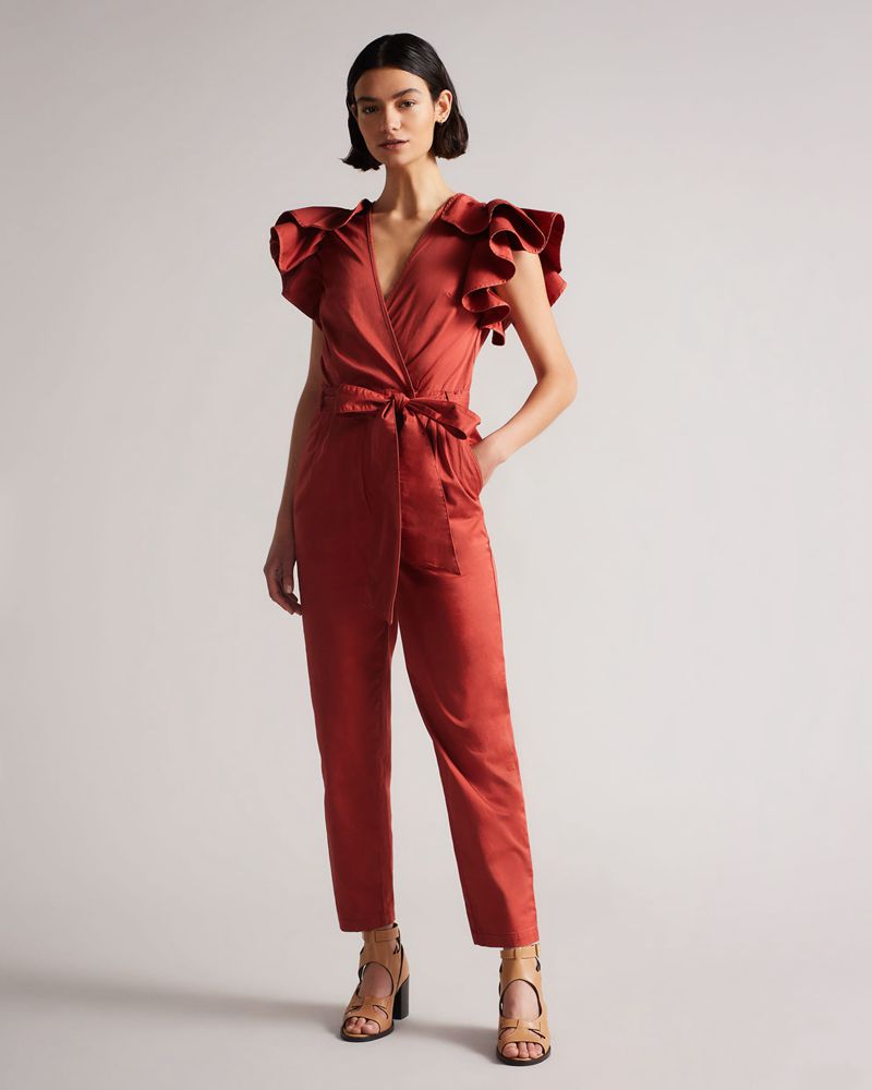 Ted Baker Karine Ruffle/Frill With Sash Jumpers Dam Bruna | RQU-903512