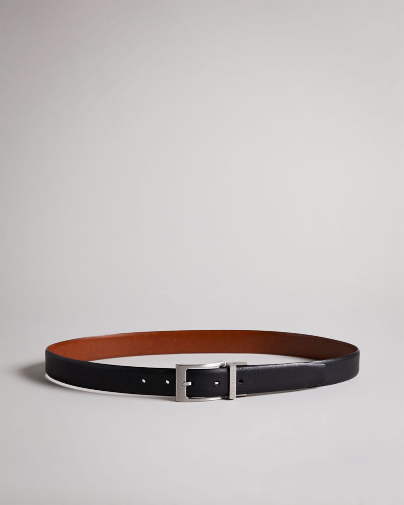 Ted Baker Karmer Reversible Läder Bälte Herr Svarta | CYS-579024