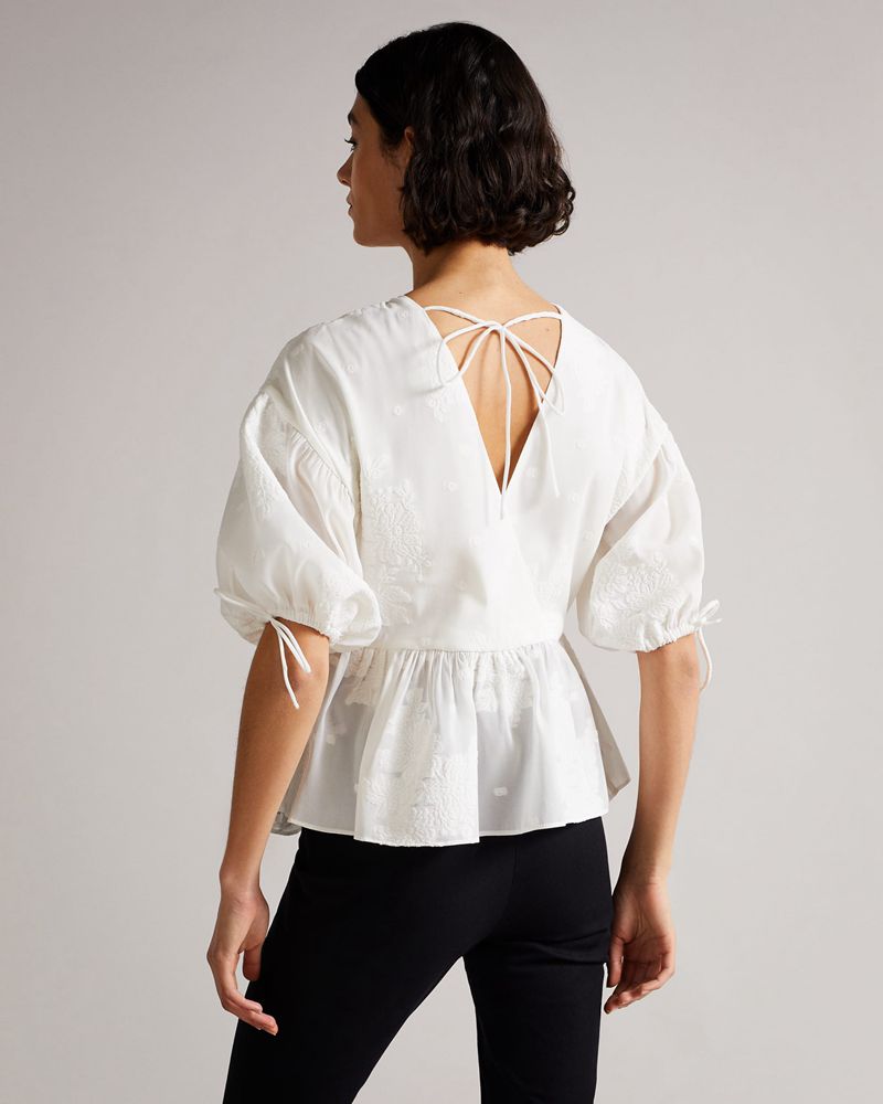 Ted Baker Karni Exaggerated Puff Sleeve Blast Dam Vita | IVS-931854