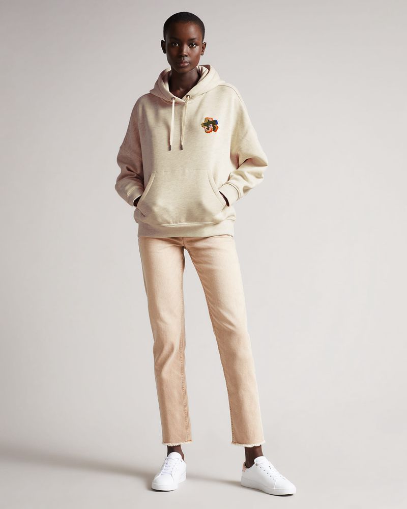 Ted Baker Karrlaa Hoodie With Flower Patch Blast Dam Vita | CLA-849521