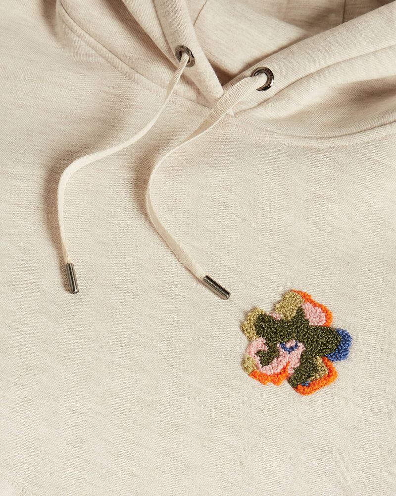 Ted Baker Karrlaa Hoodie With Flower Patch Blast Dam Vita | CLA-849521