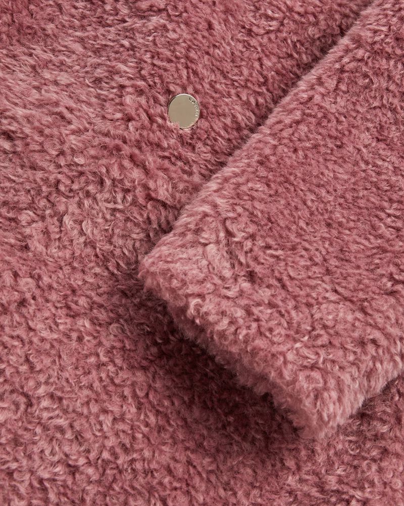 Ted Baker Kayyti Faux Fur Cocoon With Breda Collar Jacka Dam Rosa | BHC-407169