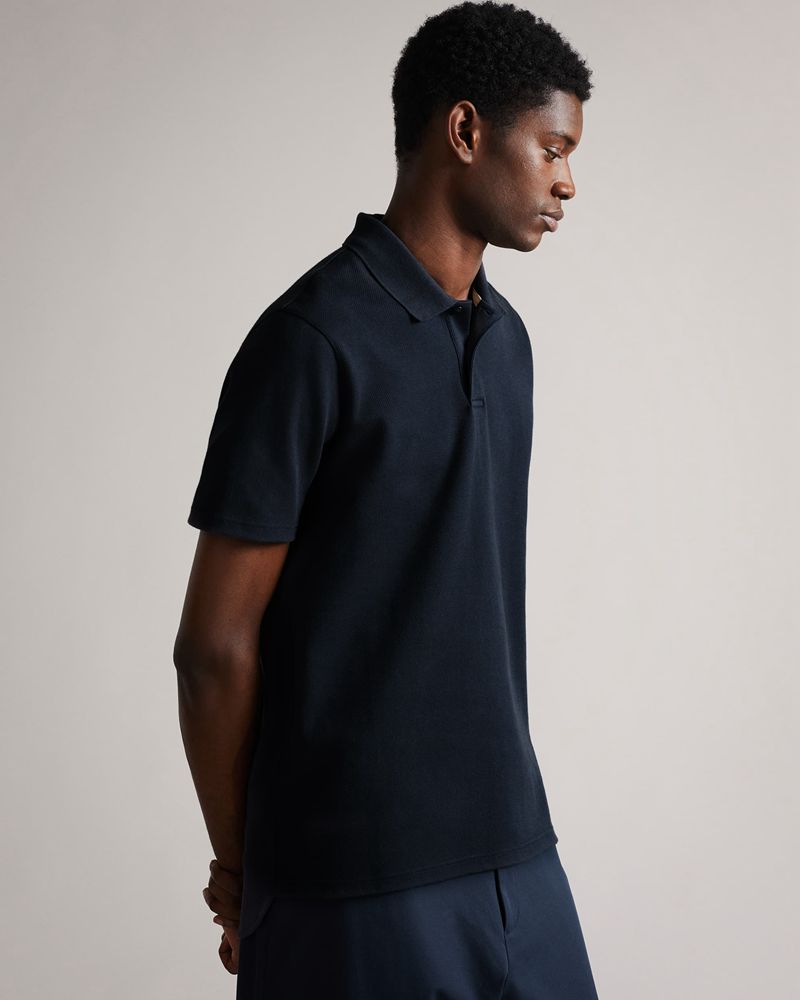 Ted Baker Kelty Ss Heavy Twill Polo Blast Herr Blå | TYV-849276