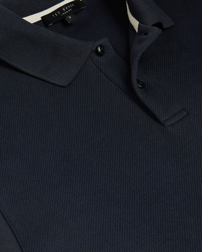 Ted Baker Kelty Ss Heavy Twill Polo Blast Herr Blå | TYV-849276