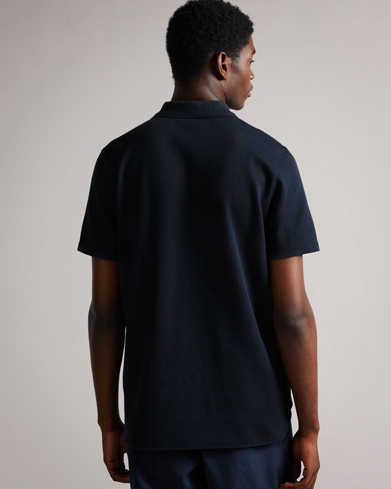Ted Baker Kelty Ss Heavy Twill Polo Blast Herr Blå | TYV-849276