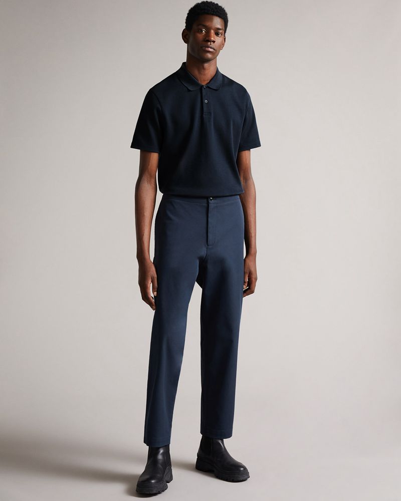 Ted Baker Kelty Ss Heavy Twill Polo Blast Herr Blå | TYV-849276