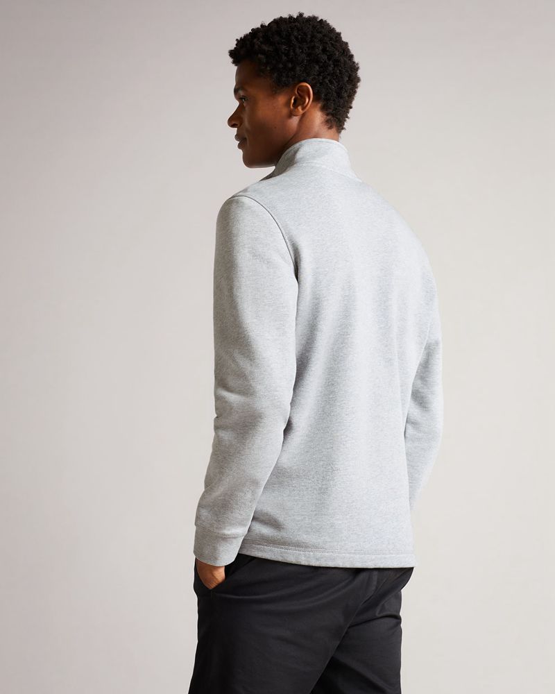 Ted Baker Kilbrn High Neck Blast Herr Gray | RYN-795208