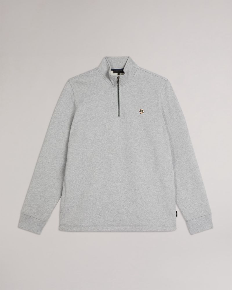 Ted Baker Kilbrn High Neck Blast Herr Gray | RYN-795208