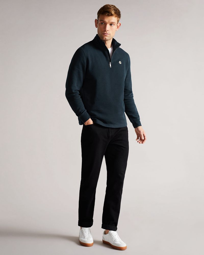 Ted Baker Kilbrn High Neck Blast Herr Marinblå | KDF-690328