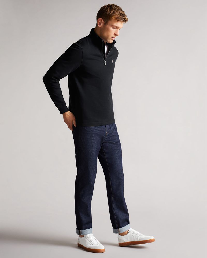 Ted Baker Kilbrn High Neck Blast Herr Svarta | XFO-243801
