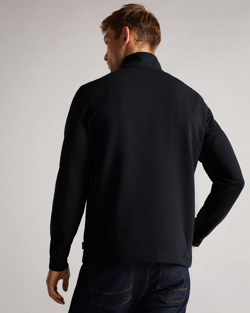 Ted Baker Kilbrn High Neck Blast Herr Svarta | XFO-243801