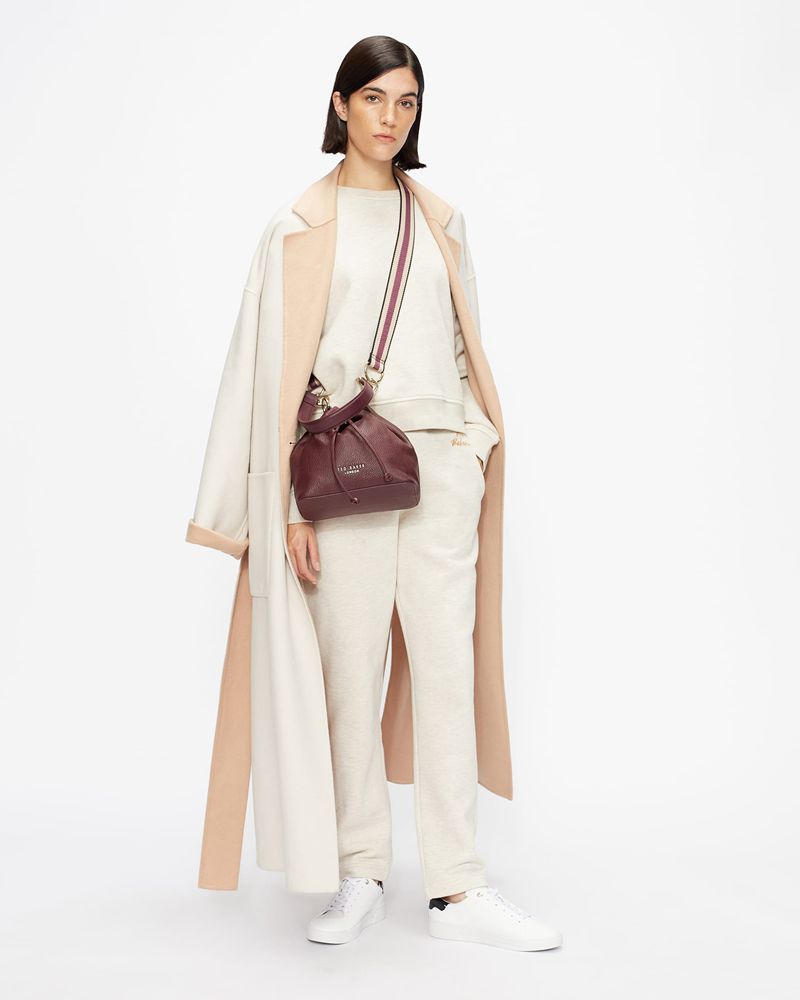 Ted Baker Kimmii Tumbled Leathers Sneakers Dam Vita Svarta | NJH-256018