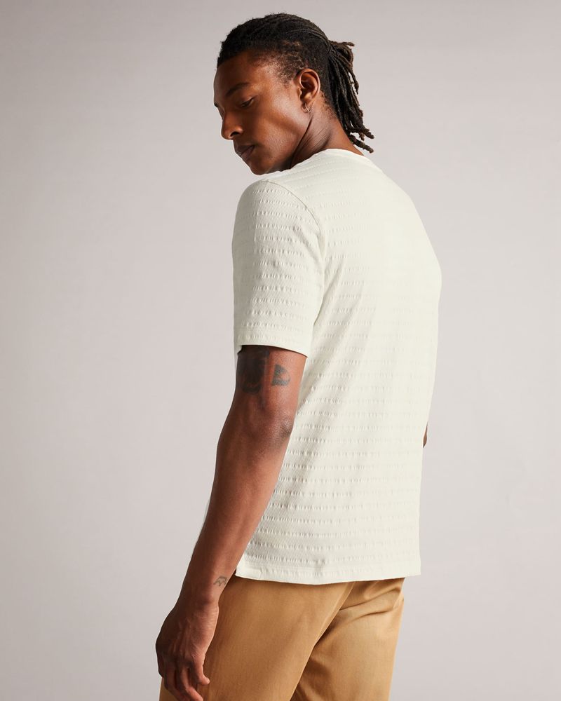 Ted Baker Kingsrd Sleeve Stripe Jacquard T Blast Herr Vita | KPX-569147