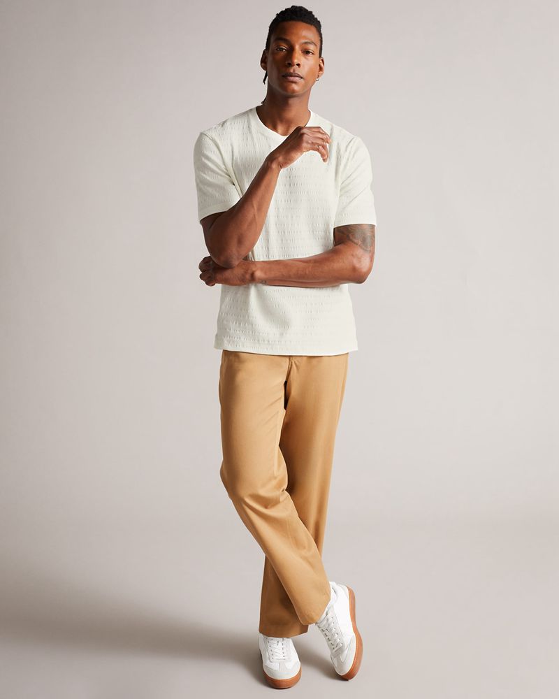 Ted Baker Kingsrd Sleeve Stripe Jacquard T Blast Herr Vita | KPX-569147