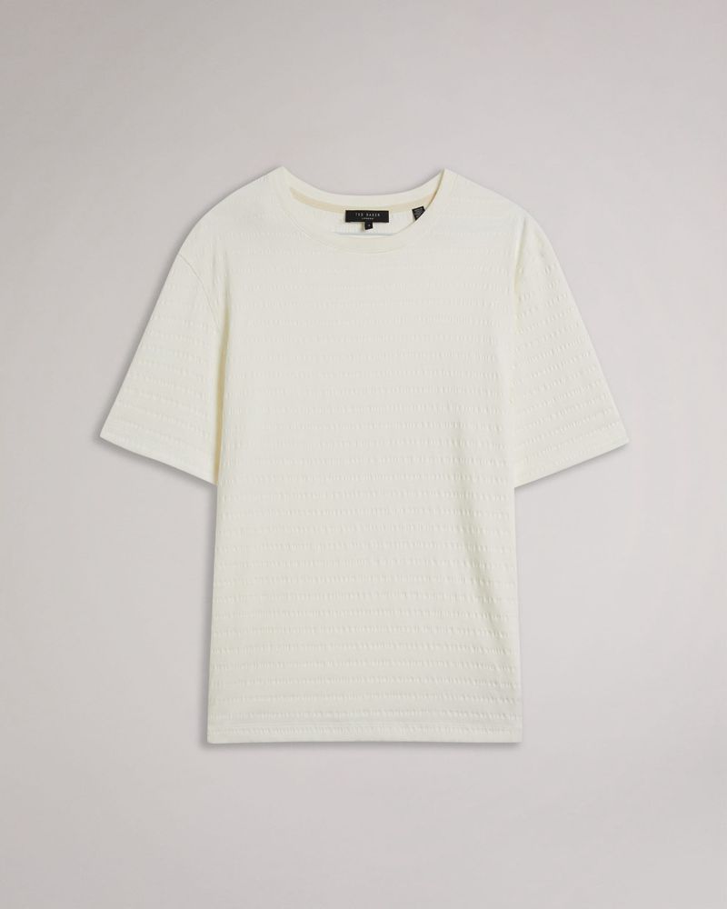 Ted Baker Kingsrd Sleeve Stripe Jacquard T Blast Herr Vita | KPX-569147