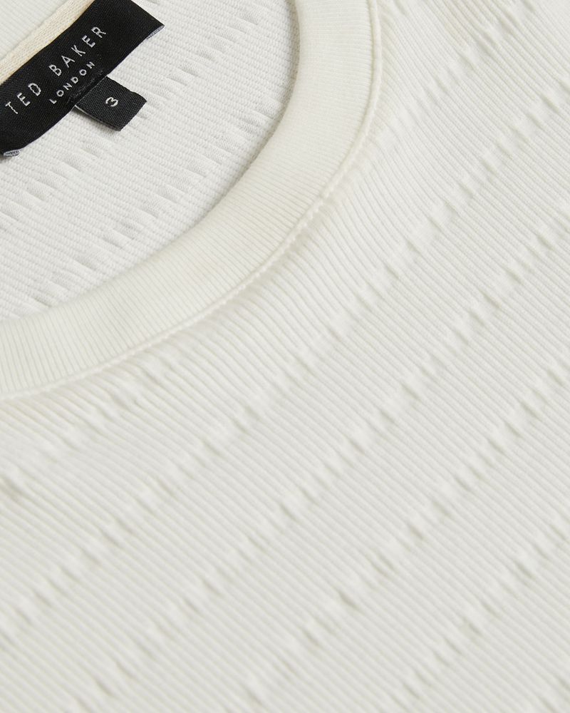 Ted Baker Kingsrd Sleeve Stripe Jacquard T Blast Herr Vita | KPX-569147