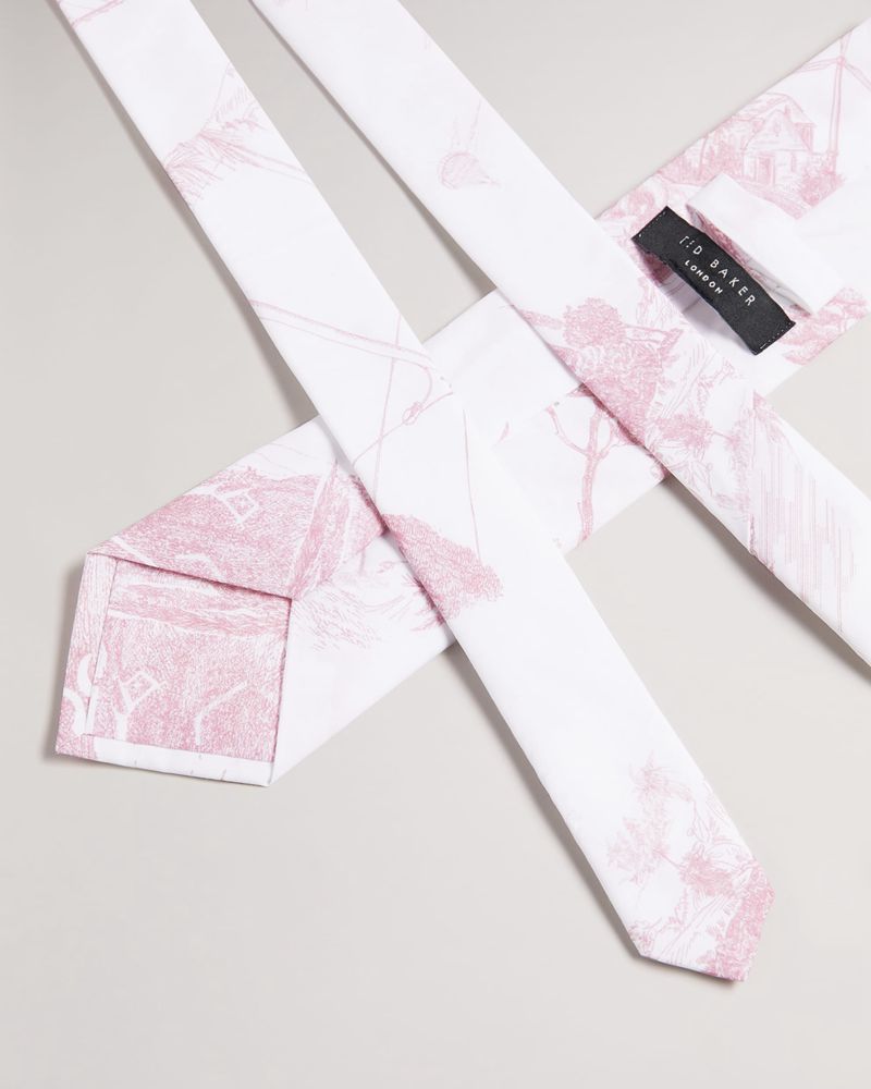 Ted Baker Kirkby Printed Slipsar Herr Rosa | ZLC-487061