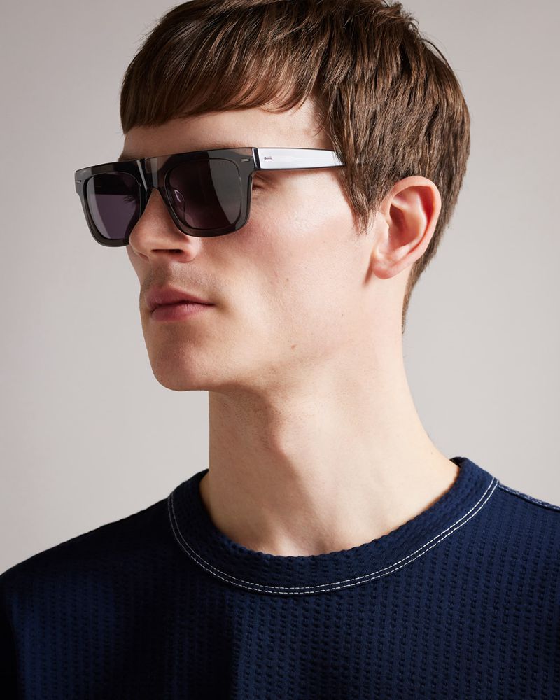 Ted Baker Kyak Tms091 Square Solglasögon Herr Gray | GCQ-682391