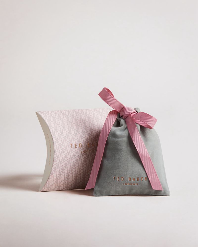 Ted Baker Larli Tbj2936 Magnolia Lillifora Huggie Earring Smycken Dam Rosa | PLY-243790