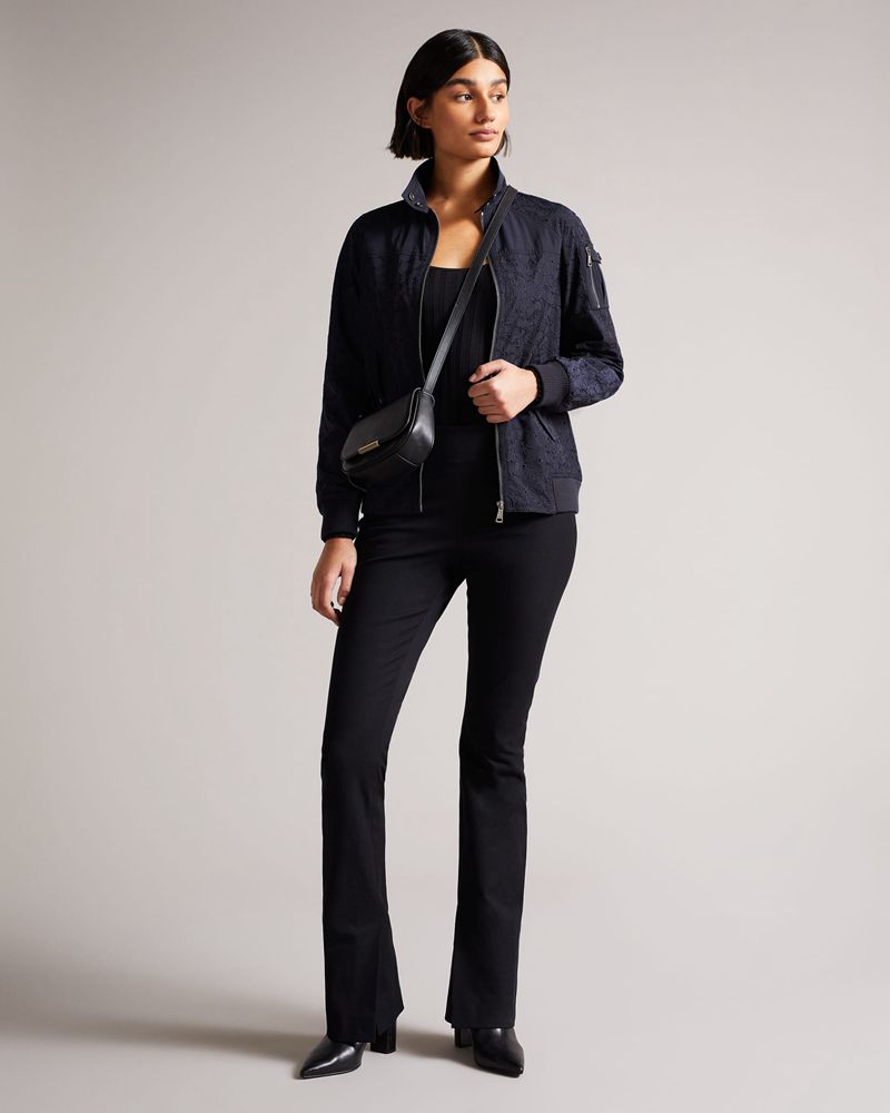 Ted Baker Larsineed Spets Jacka Dam Marinblå | LPU-028741