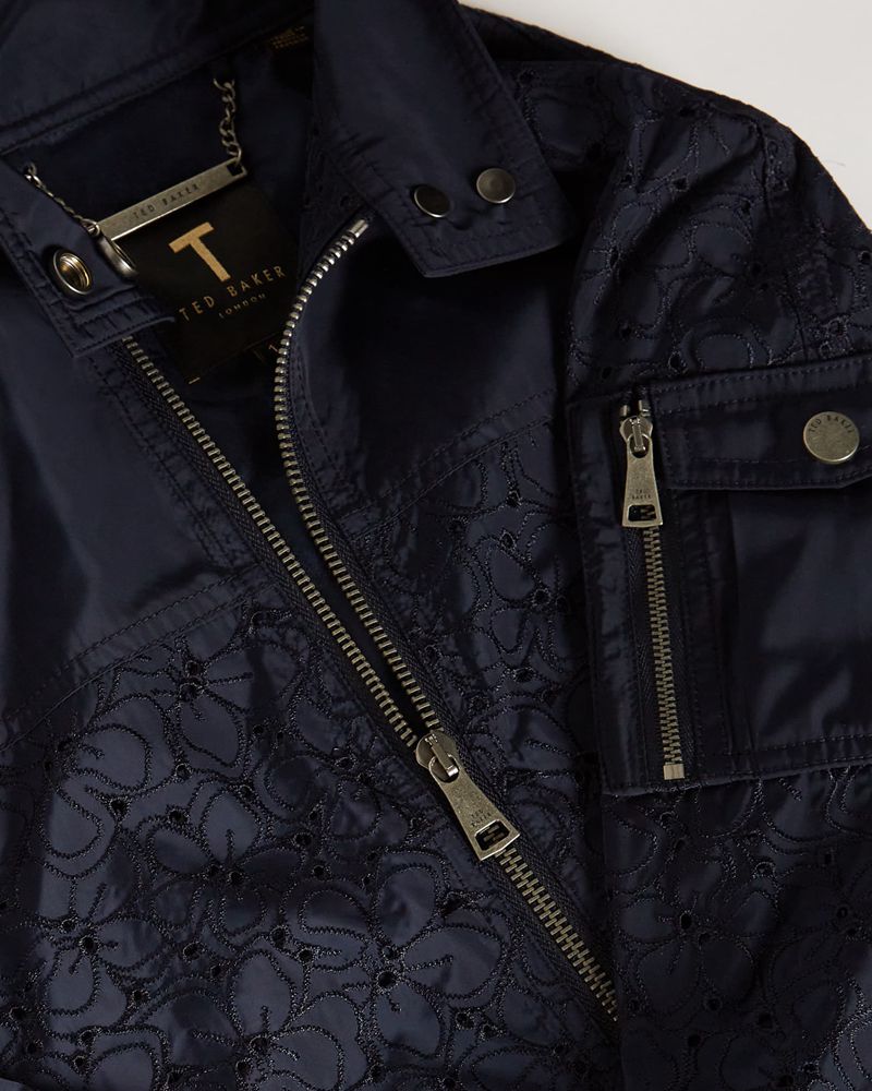 Ted Baker Larsineed Spets Jacka Dam Marinblå | LPU-028741