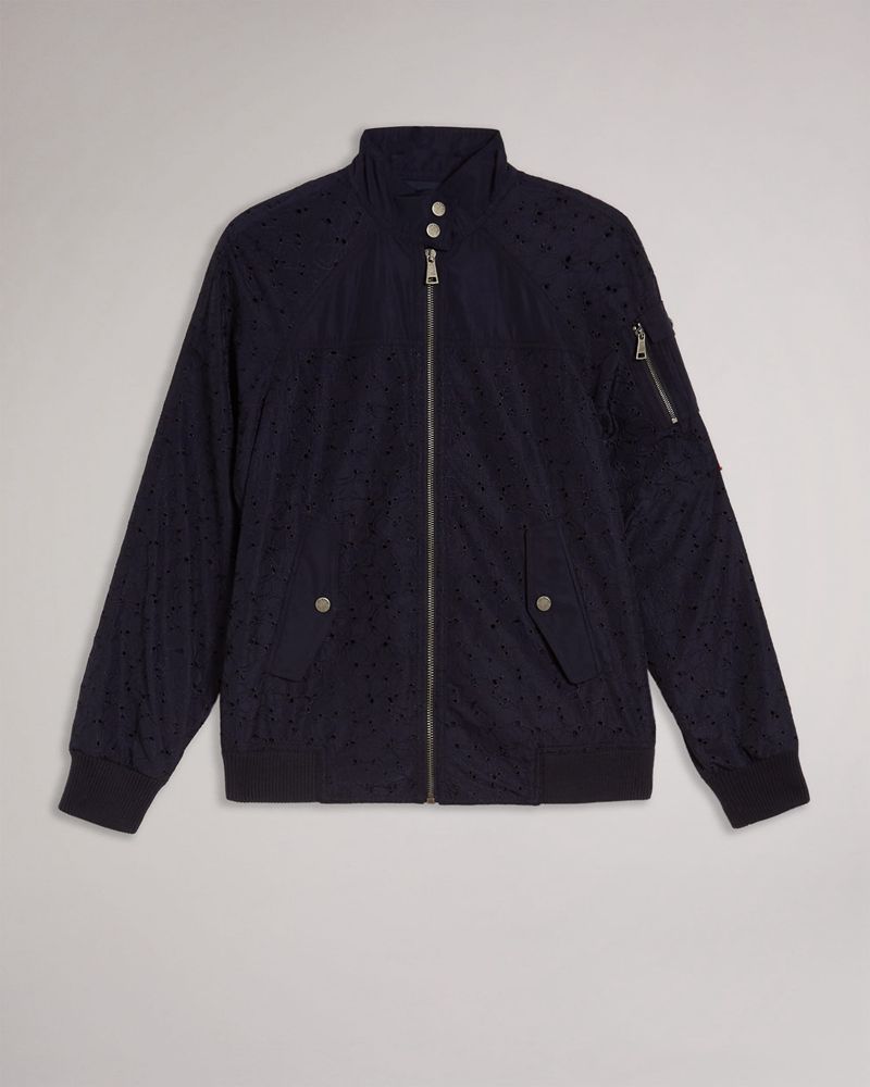 Ted Baker Larsineed Spets Jacka Dam Marinblå | LPU-028741
