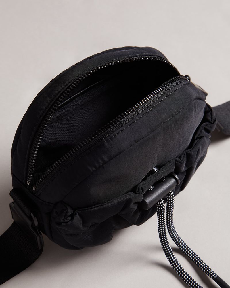 Ted Baker Lasha Gathered Mini Cross Body Crossbody Väska Dam Svarta | OBK-275809