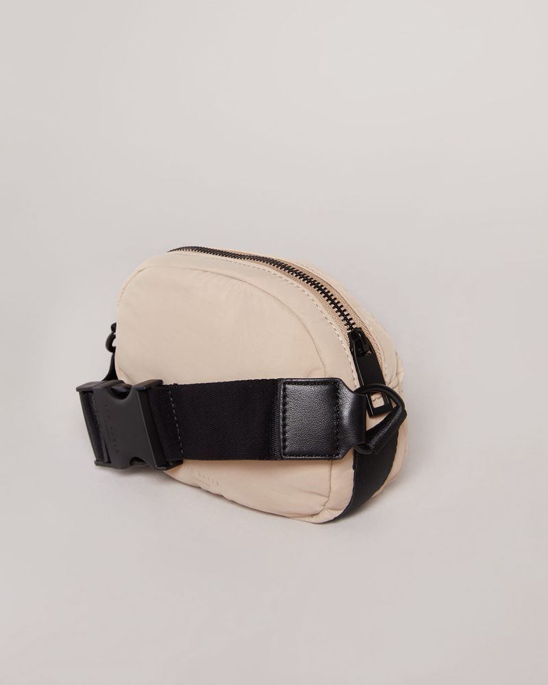 Ted Baker Lasha Gathered Mini Cross Body Crossbody Väska Dam Vita | PRM-071432