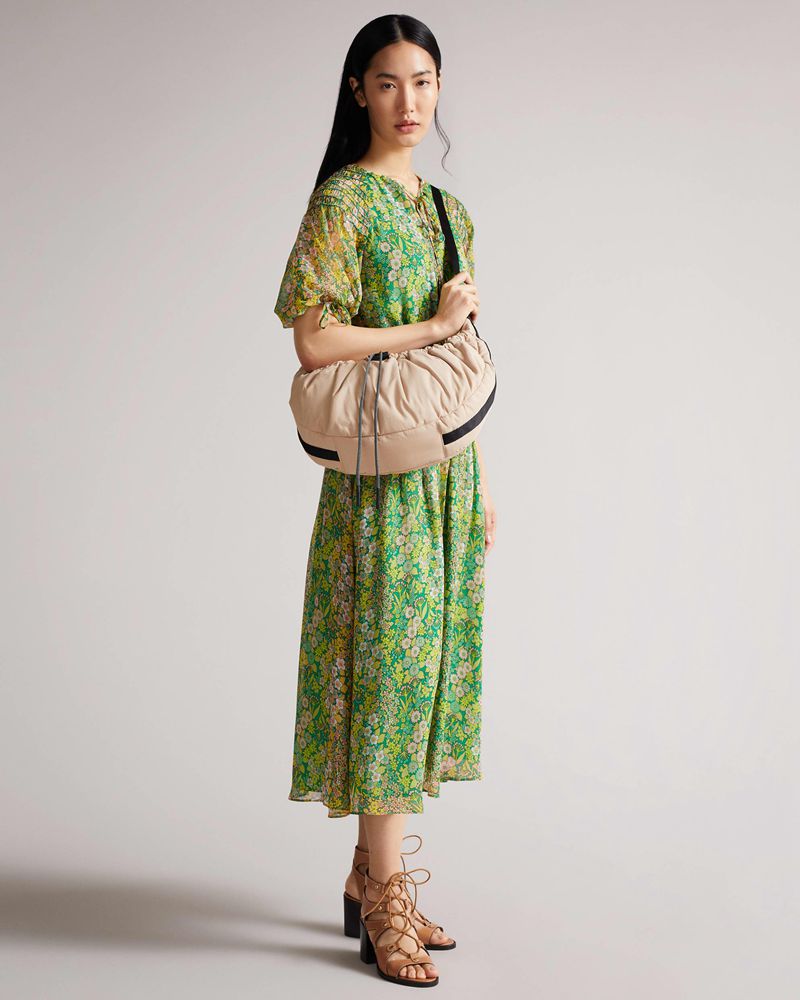 Ted Baker Lashine Gathered Crossbody Väska Dam Bruna | HZV-903468
