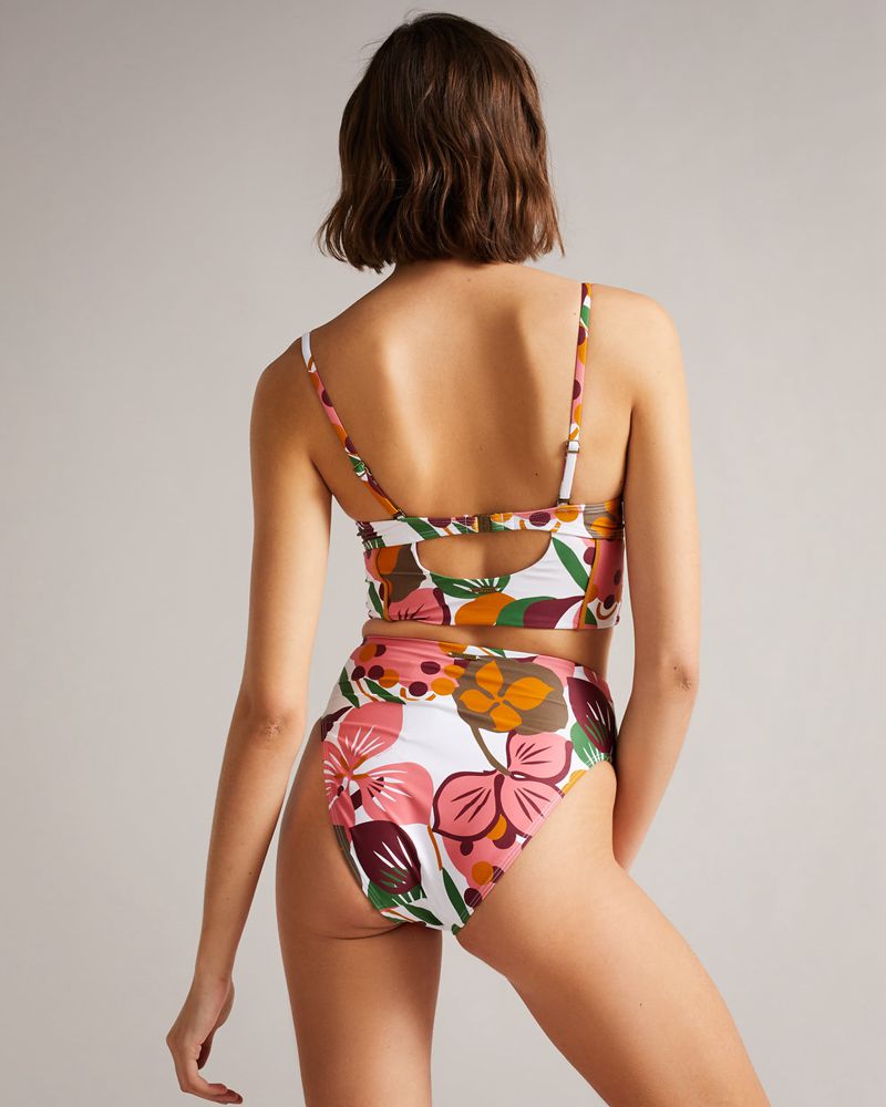 Ted Baker Lece High Waisted Bikini Badkläder Dam Vita | FZI-179350