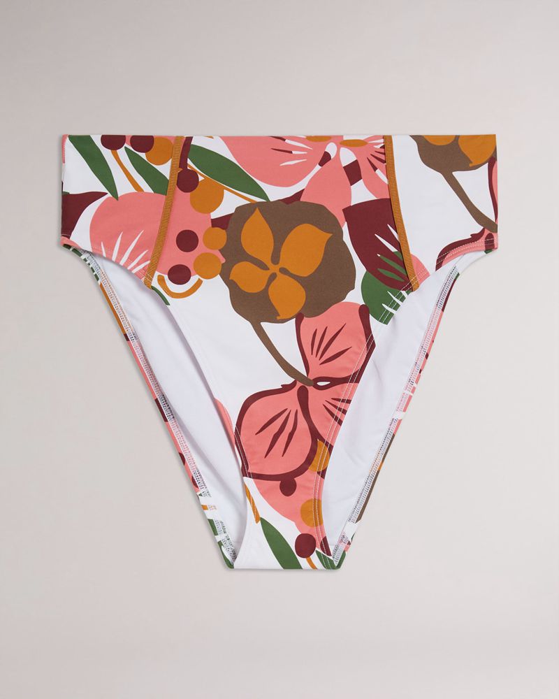 Ted Baker Lece High Waisted Bikini Badkläder Dam Vita | FZI-179350
