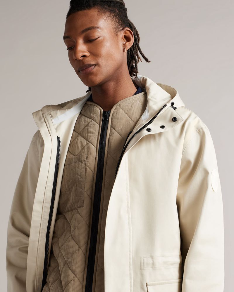 Ted Baker Leonas Mib Fishtail Parka Rockar Herr Bruna | QHK-621389